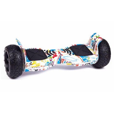 Off Road Hoverboard 8.5 inch Graffiti White BS500249