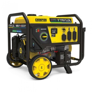 Champion 6500 Watt Generator Tri Fuel Electric Start with CO Shield