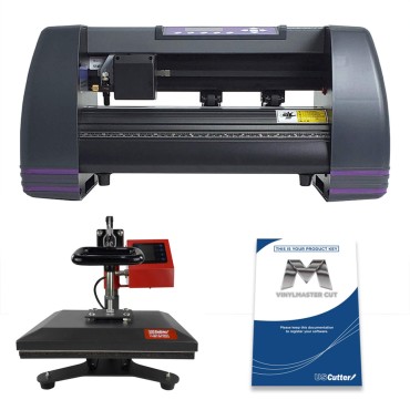 14 Inch MH Craft Vinyl Cutter And 9 Inch x 12 Inch Heat Press Machine Combo