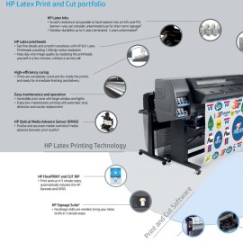 HP Latex 115 54 Inch Print Cut Bundle with Graphtec 54 Inch FC9000