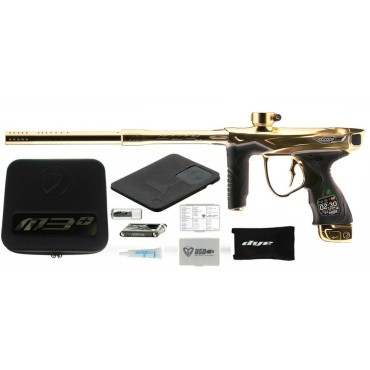 Dye M3 2.0 Paintball Marker .68 Caliber M3 Plus 007 Golden Gun - Gold Polish