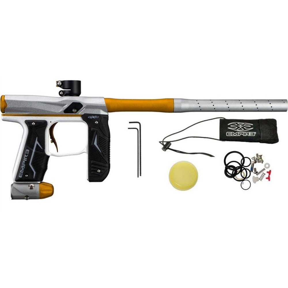 Empire Axe 2.0 Paintball Gun .68 Caliber Marker - Dust Silver Dust Gold