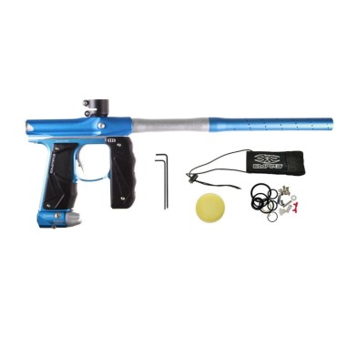 Empire Mini GS Paintball Marker .68 Caliber Gun - Blue with Silver Accents