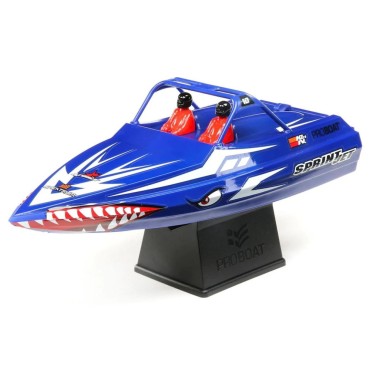 Pro Boat Sprintjet 9 inch Self-Righting Deep-V Jet Boat Brushed RTR Blue