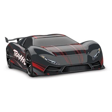 Traxxas XO-1 1 7 RTR Electric 4WD On-Road Sedan w 2.4GHz TQi Radio TSM and Link Wireless Module Black