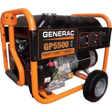 Generac GP5500 389cc 5,500-Watt 120/240-Volt Recoil Start Portable Generator - 5939 