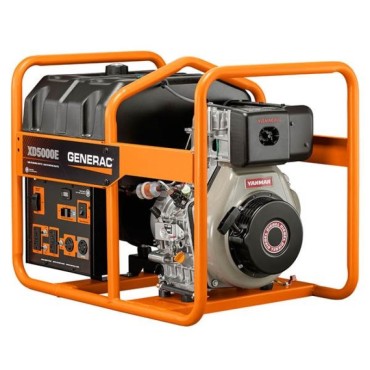 Generac XD5000E- 5000 Watt Electric Start Portable Diesel Generator