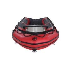 Mercury 430HD, Aluminum / FRP Floor, 13' 7", Red PVC, 2018